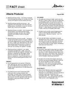 Alberta Employment and Immigration Fact Sheet Template