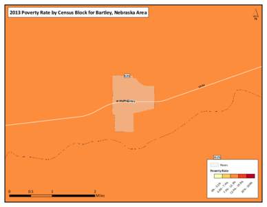 ´  2013 Poverty Rate by Census Block for Bartley, Nebraska Area 8.8% 4