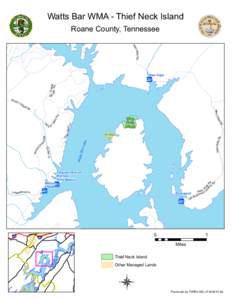 Watts Bar WMA - Thief Neck Island Roane County, Tennessee ope Rd wH Ne