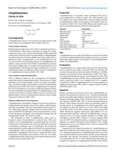 Report on Carcinogens, Twelfth Edition  ([removed]Table of Contents:  http://ntp.niehs.nih.gov/go/roc12