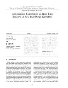Comparative Calibration of Heat Flux Sensors in Two Blackbody Facilities