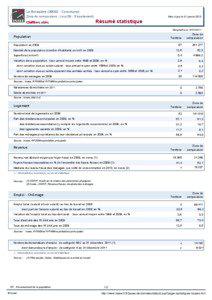 Resume statistique - La Boissiere