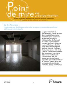 Point de mire : la réorganisation - Avril[removed]PDF