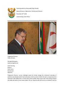 Microsoft Word - MULDER Pieter _DAFF_ Remarks by Deputy-Minister of AFF.doc