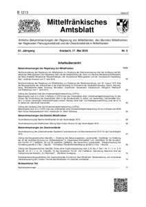 BSeite 61 Mittelfränkisches Amtsblatt