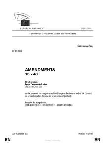 [removed]EUROPEAN PARLIAMENT Committee on Civil Liberties, Justice and Home Affairs[removed]COD)