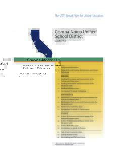 The 2013 Broad Prize for Urban Education  Corona-Norco Unified School District California