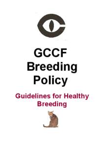 GCCF Breeding Policy Guidelines for Healthy Breeding