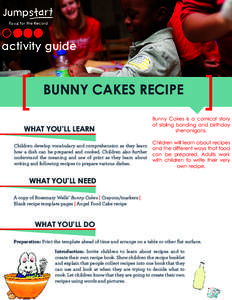 activity guide  [ BUNNY CAKES RECIPE