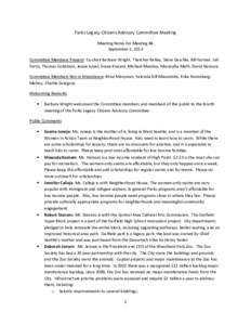 Parks and Recreation / United States National Park Service / Environment of the United States / Land use / Recreation / National Park Foundation / National Park Service / Seattle Parks and Recreation / Urban park / Dog park