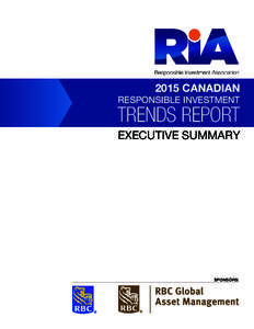 2015 CANADIAN  RESPONSIBLE INVESTMENT TRENDS REPORT