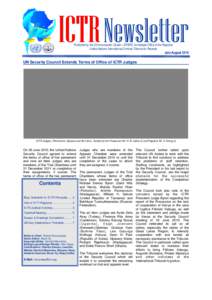 ICTR Newsletter - July-August 2010