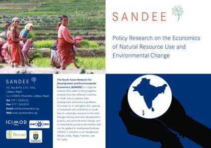 Policy Research on the Economics of Natural Resource Use and Environmental Change P.O. Box 8975, E.P.C 1056, Lalitpur, Nepal