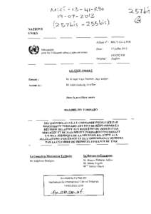 Décision relative à la demande présentée par Maximilien Turinabo aux fins de réexaminer la décision relative aux requêtes de Deogratias Sebureze et de Maximilien Turinabo concernant l’effet juridique de la déci