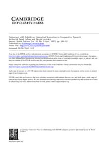 Democracy with Adjectives: Conceptual Innovation in Comparative Research Author(s): David Collier and Steven Levitsky Source: World Politics, Vol. 49, No. 3 (Apr., 1997), pp[removed]Published by: Cambridge University Pr