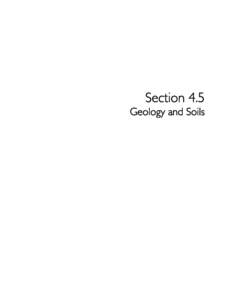 Section 4.5  Geology and Soils Subsequent Environmental Impact Report
