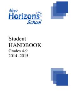 Student HANDBOOK Grades[removed]  TABLE OF CONTENTS