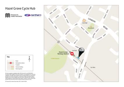 Hazel Grove cycle hub map