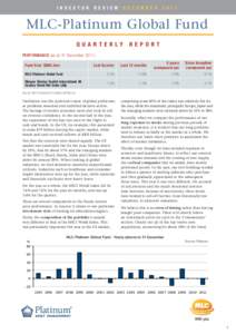 Financial services / P/E ratio / National Australia Bank / MLC Limited / Investment management / Stock market / SandForce / Financial economics / Investment / Finance