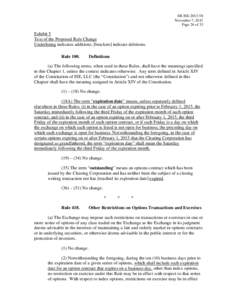 SR-ISE[removed]November 7, 2013 Page 26 of 33 Exhibit 5 Text of the Proposed Rule Change