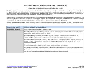 Job Design & Classification Procedure