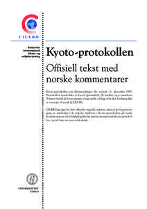 Environment / Norwegian language / Nynorsk / Climate change / Norsk Medisinaldepot / Engebret Soot / United Nations Framework Convention on Climate Change / Carbon finance / Climate change policy