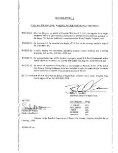 RESOLUTION  CASE NO. HW[removed]WARHILL WATER TOWER WCF ANTENNAE WHEREAS,	 Ms. Lisa Murphy, on behalf of Cingular Wireless PCS, LLC, has applied for a height limitation waiver to allow for the construction of wireless