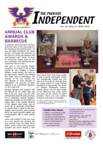 Vol. 10 Issue 2 • JUNE[removed]ANNUAL CLUB AWARDS & BARBECUE