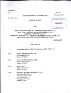 Prosthetics / Pelvis / Johnson & Johnson / DePuy / Hip replacement / Hip resurfacing / Warsaw /  Indiana / Plaintiff / DePuy Hip Recall / Medicine / Orthopedic surgery / Implants