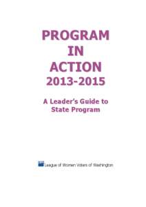 PROGRAM IN ACTION[removed]A Leader’s Guide to State Program