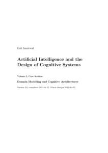 Erik Sandewall  Artificial Intelligence and the