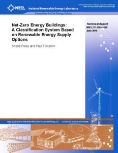 Net-Zero Energy Buildings: A Classification System Based on Renewable Energy Supply Options