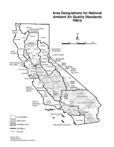 Area Designations for National Ambient Air Quality Standards PM10 Del Norte