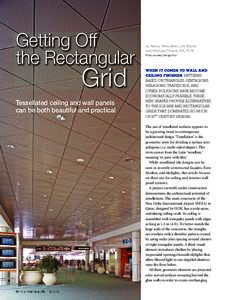 Getting Off the Rectangular Grid  Tessellated ceiling and wall panels