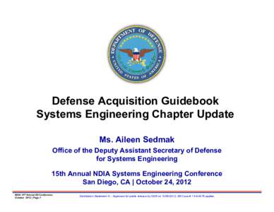 Military / Joint Capabilities Integration Development System / United States Department of Defense / Government / Modeling and simulation / Analysis of Alternatives / Joint Requirements Oversight Council / National Defense Industrial Association / Capability Development Document / Military acquisition / Military science / Systems engineering