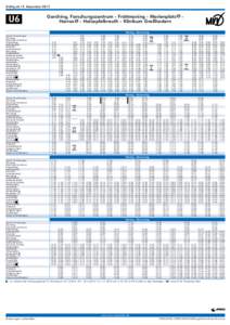 Gültig ab 15. DezemberGarching, Forschungszentrum - Fröttmaning - Marienplatz Harras - Holzapfelkreuth - Klinikum Großhadern Garch.,Forschungsz. Garching