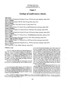 The Geology of North America Vol. G- , The Geology of Alaska The Geological Society of America , 1994 Chapter 9