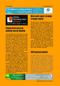 The Orange Rag  www.legaltechnology.com Microsoft report change in buyer styles