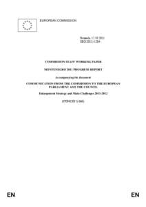 EUROPEAN COMMISSION  Brussels, [removed]SEC[removed]COMMISSION STAFF WORKING PAPER