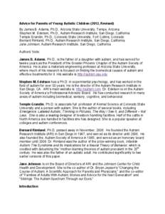 Psychiatry / Bernard Rimland / Causes of autism / Asperger syndrome / Regressive autism / Autism Speaks / Conditions comorbid to autism spectrum disorders / Autism / Abnormal psychology / Health