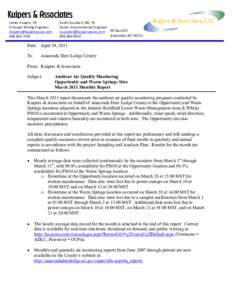 Microsoft Word - Opp  WS AQ Monthly Report _03-2011_-Front.doc