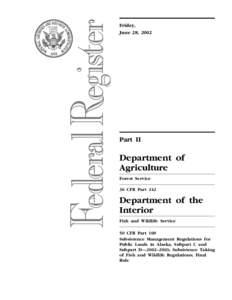 2002 Federal Register, 67 FR 43709; Centralized Library: U.S. Fish and Wildlife Service