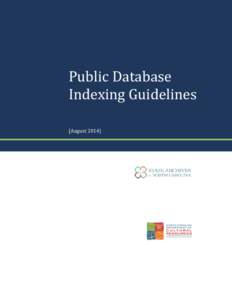 Public Database Indexing Guidelines