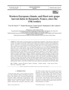 CLIMATE RESEARCH Clim Res Vol. 46: 243–253, 2011 doi: [removed]cr00991