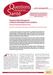 Drug-prescription Management in Patients with Multiple Chronic Conditions - Results of the experimental Polychrome study