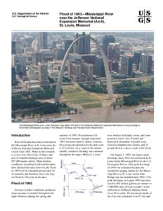 U.S. Department of the Interior U.S. Geological Survey Flood of 1993—Mississippi River near the Jefferson National Expansion Memorial (Arch),
