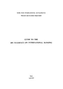 Guide to the BIS statistics on international banking