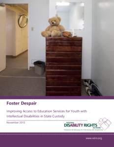 Foster Despair Improving Access to Education Services for Youth with Intellectual Disabilities in State Custody November[removed]www.ndrn.org