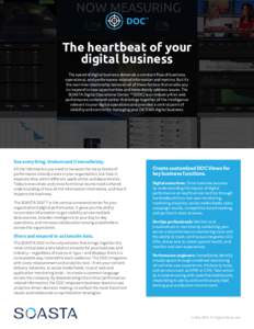 The heartbeat of your digital business The speed of digital business demands a constant flow of business, operational, and performance-related information and metrics. But it’s the real-time relationship between all of