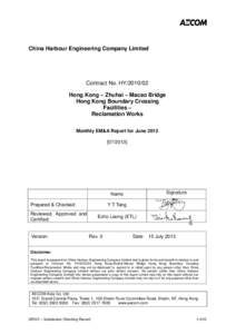 China Harbour Engineering Company Limited  Contract No. HY[removed]Hong Kong – Zhuhai – Macao Bridge Hong Kong Boundary Crossing Facilities –